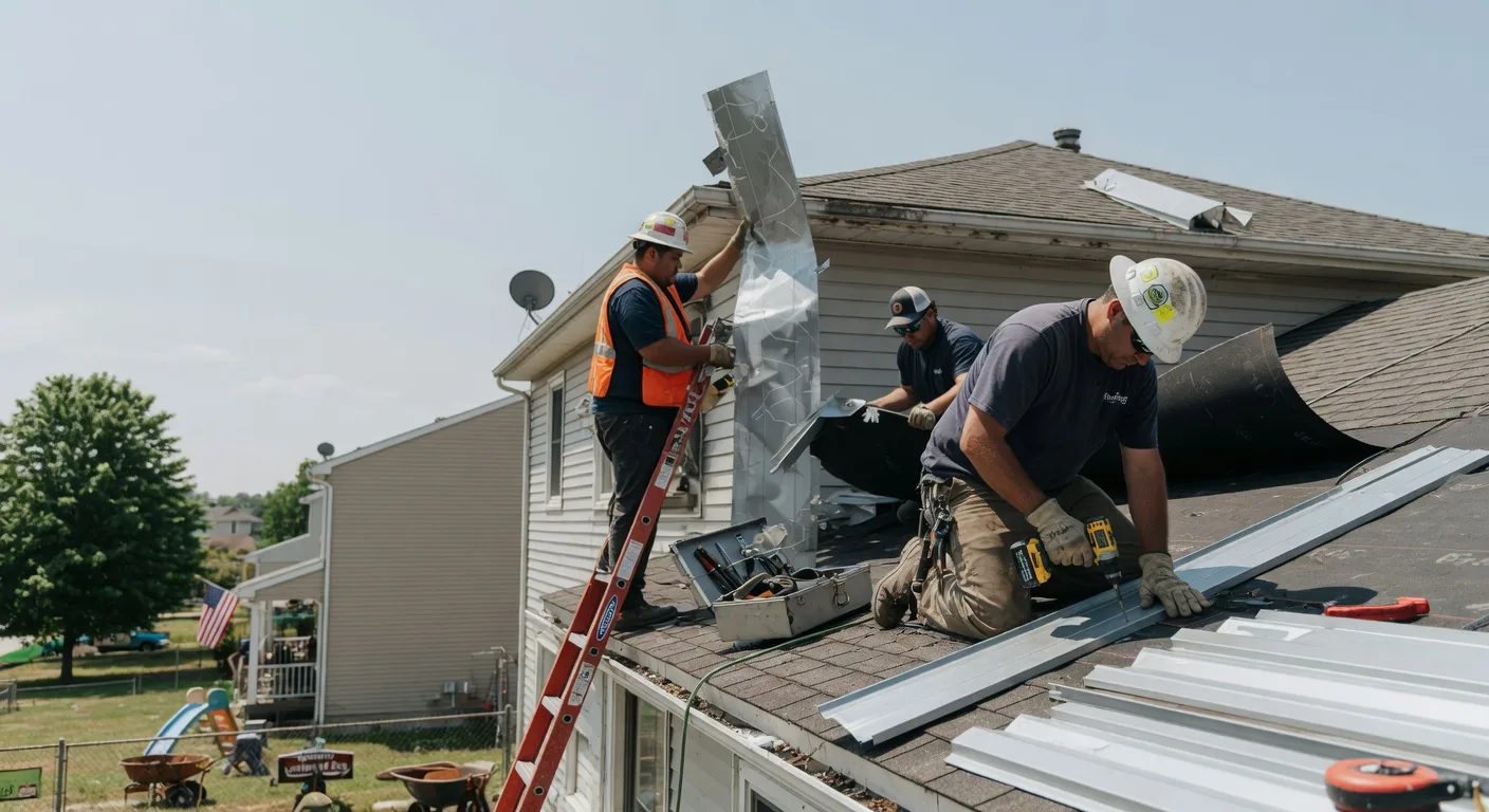 Storm Damage Metal Roof Repair in Hardyville, KY
